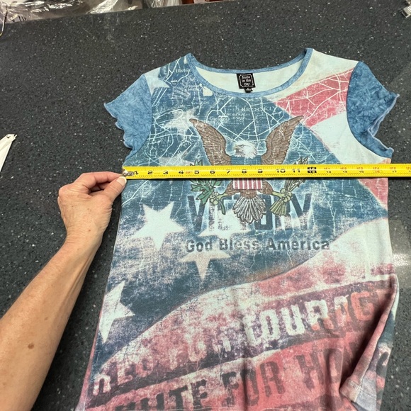 Ladies Susie in the City Novelty Tee size L red-white-blue - Picture 6 of 10